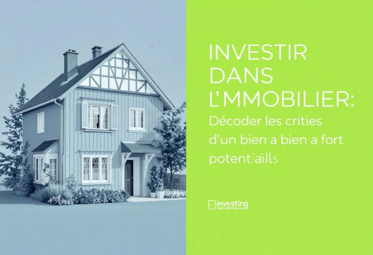 Investir dans l'immobilier : Décoder les critères d'un bien à fort potentiel